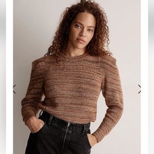 Madewell NI130 Space Dyed Prentiss Pullover Sweater Sz M